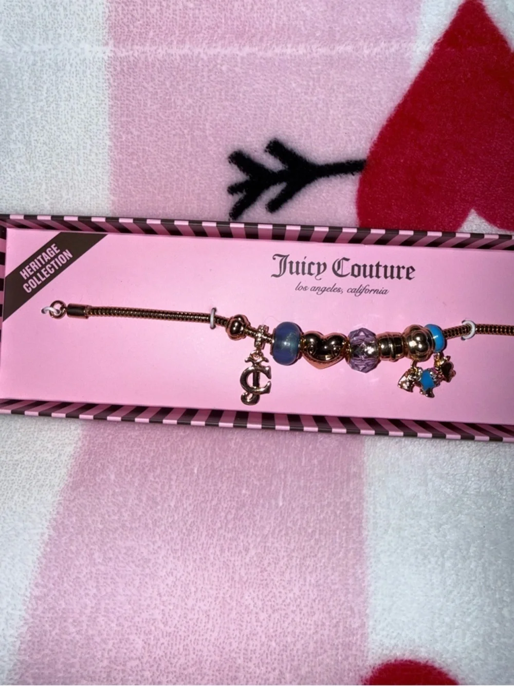 NWT Juicy Couture Heritage Collection Scottie Gold Charm Bracelet